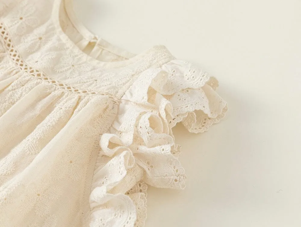 Olivia Embroidered Floral A-Line Dress