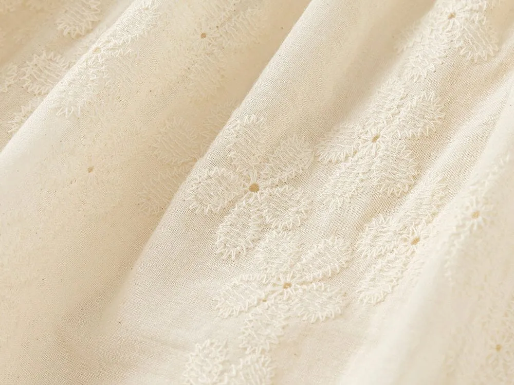 Olivia Embroidered Floral A-Line Dress
