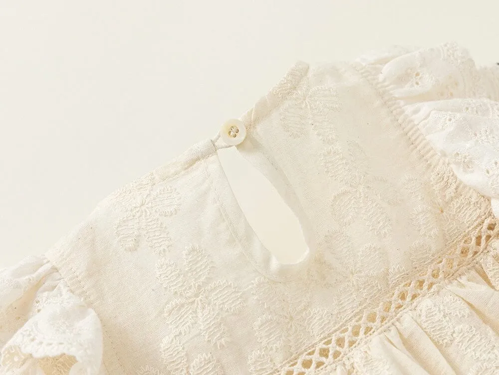 Olivia Embroidered Floral A-Line Dress