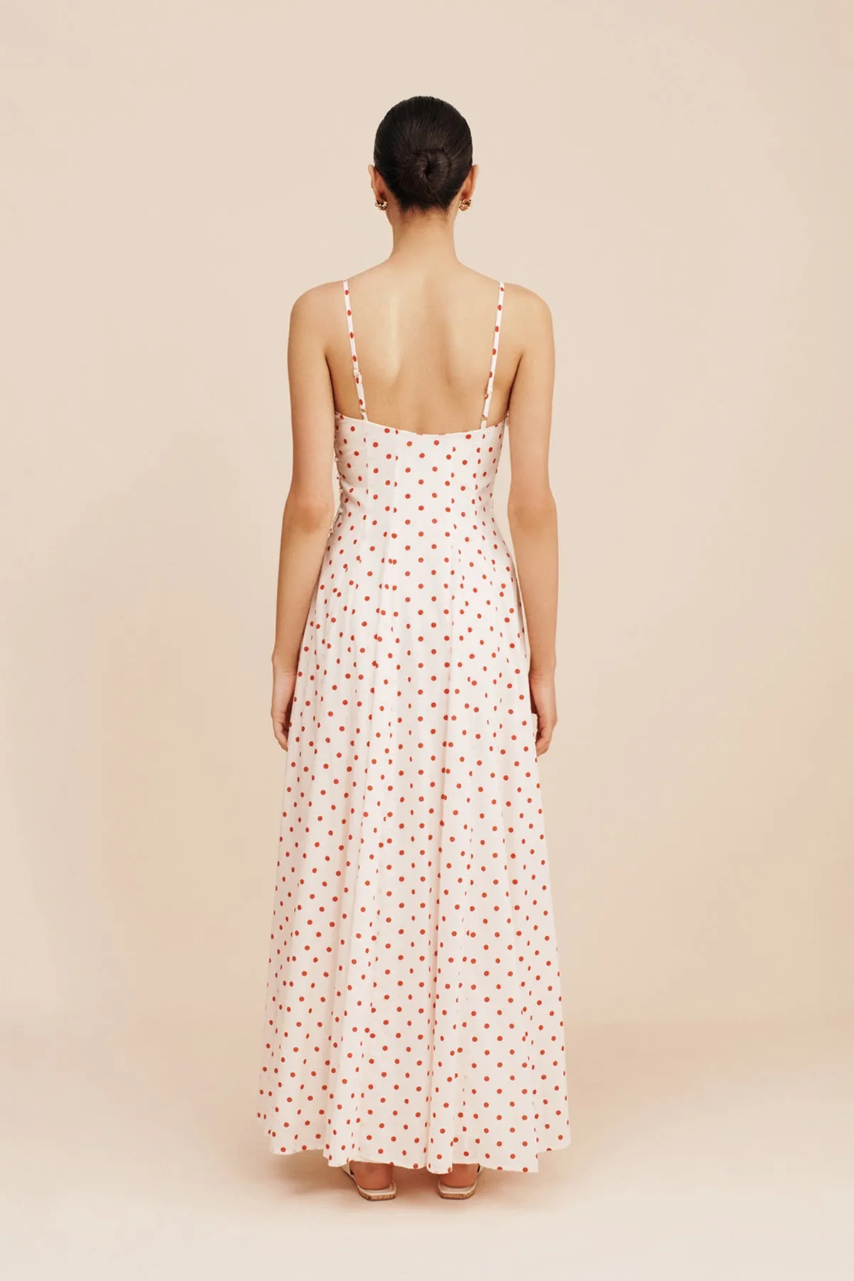 PALOMA MAXI DRESS - PETITE POLKA DOT