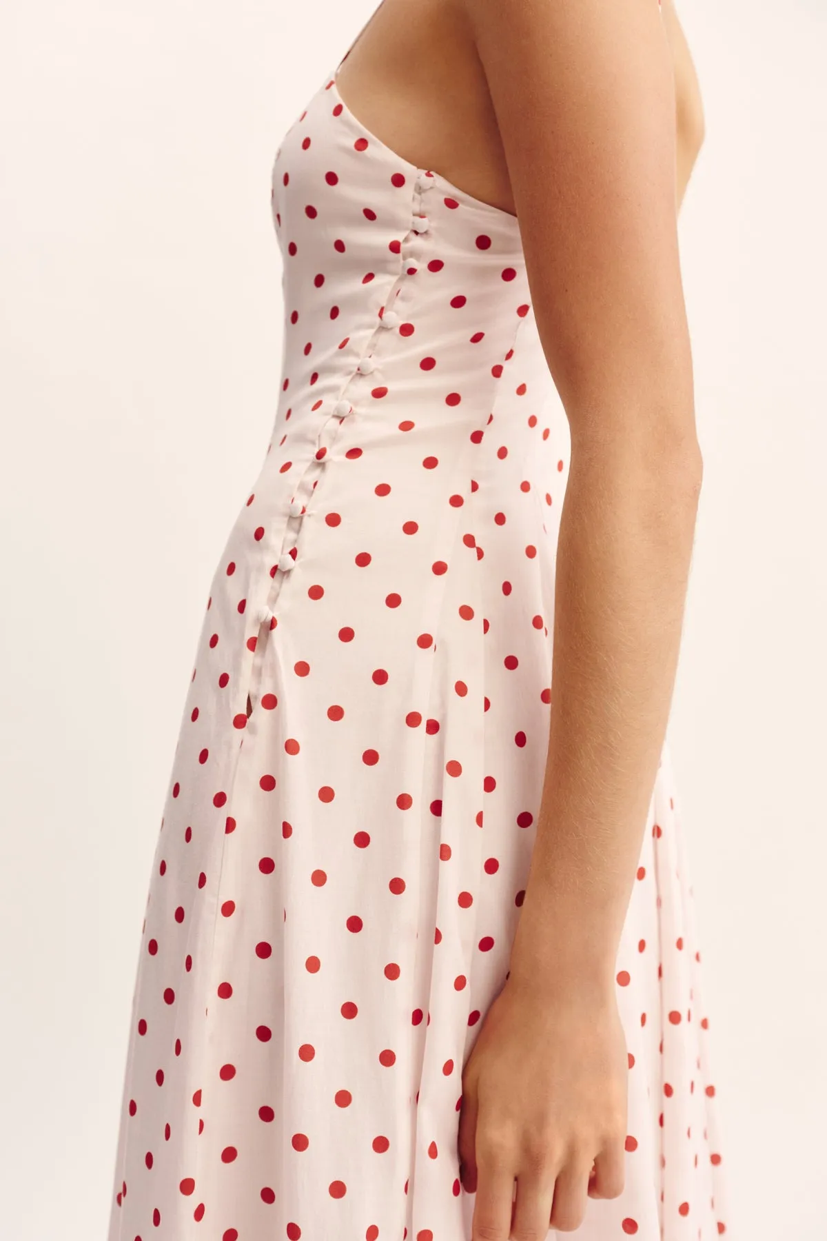 PALOMA MAXI DRESS - PETITE POLKA DOT