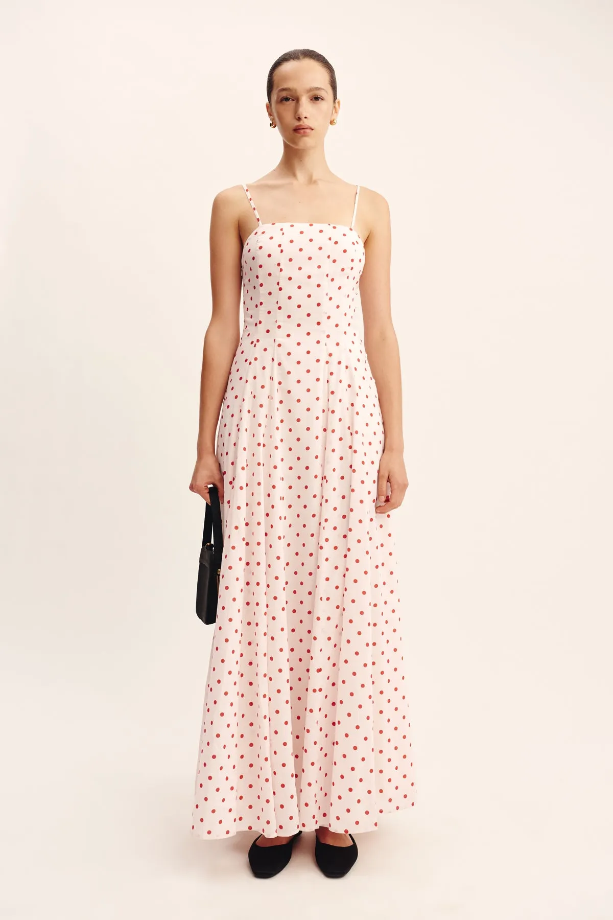 PALOMA MAXI DRESS - PETITE POLKA DOT