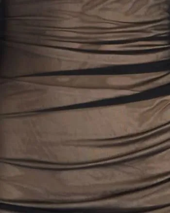 Perry Ruched Mini Dress in Black/Natural | Black/Natural