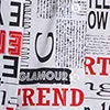 Plus Newspaper Print Shirt Dress