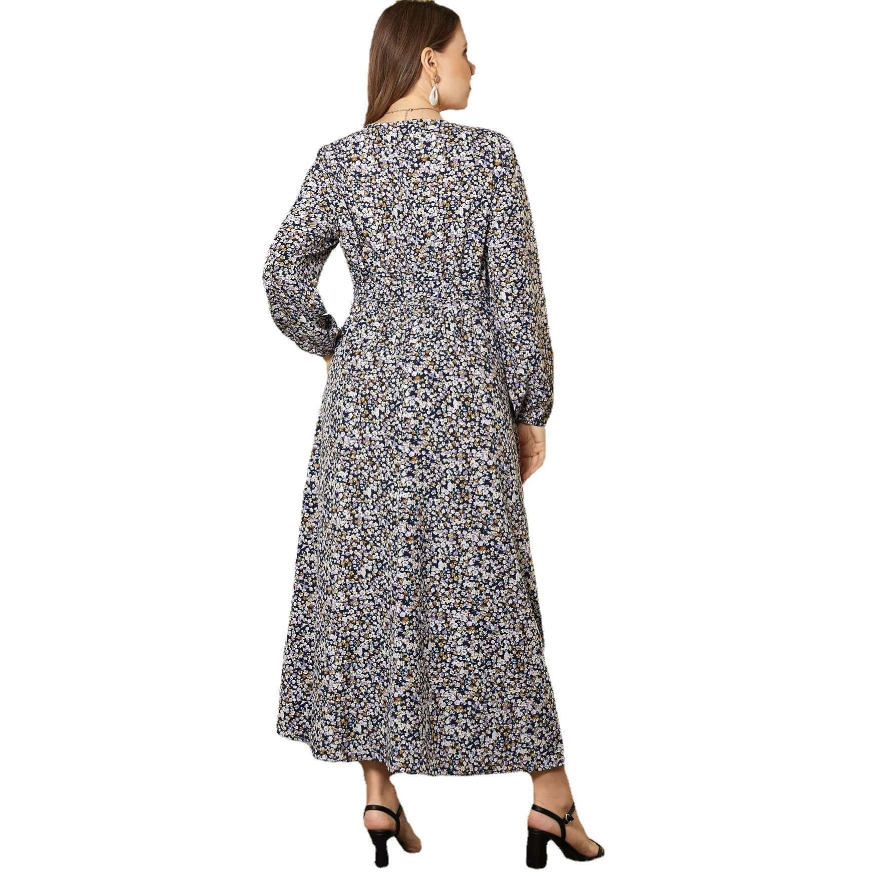 Plus Size Printing Maxi Dresses Wholesale