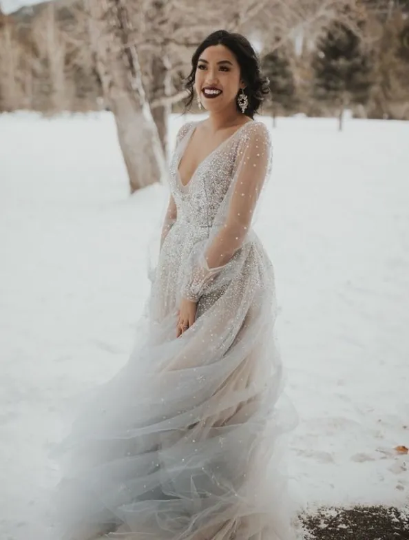 Plus Size Wedding Dresses Bridal Gown Open Back