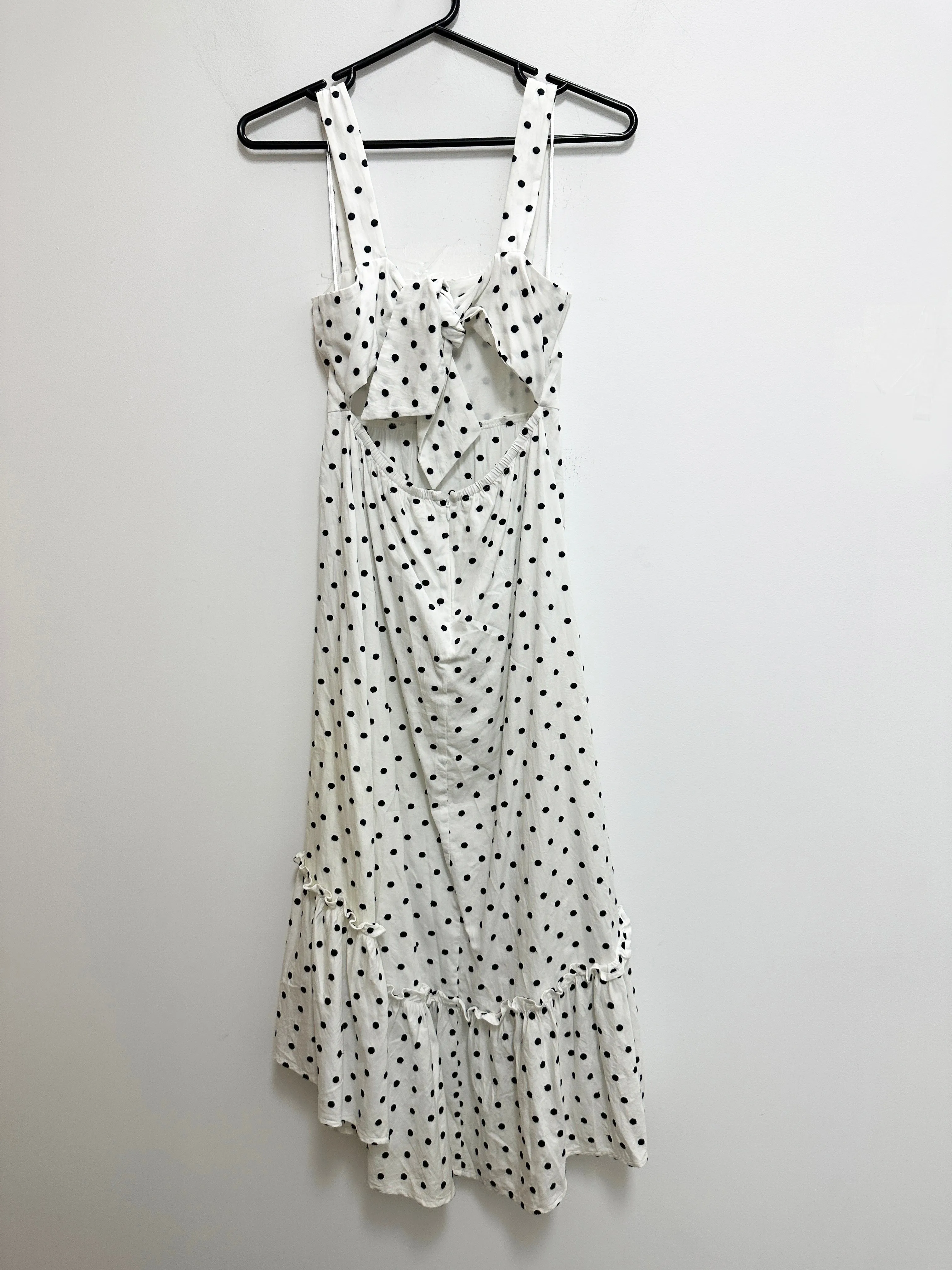 Polka Dot Open Back Dress