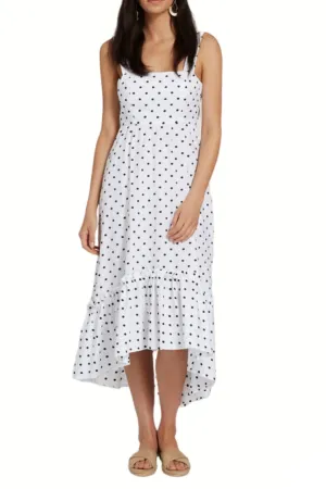 Polka Dot Open Back Dress