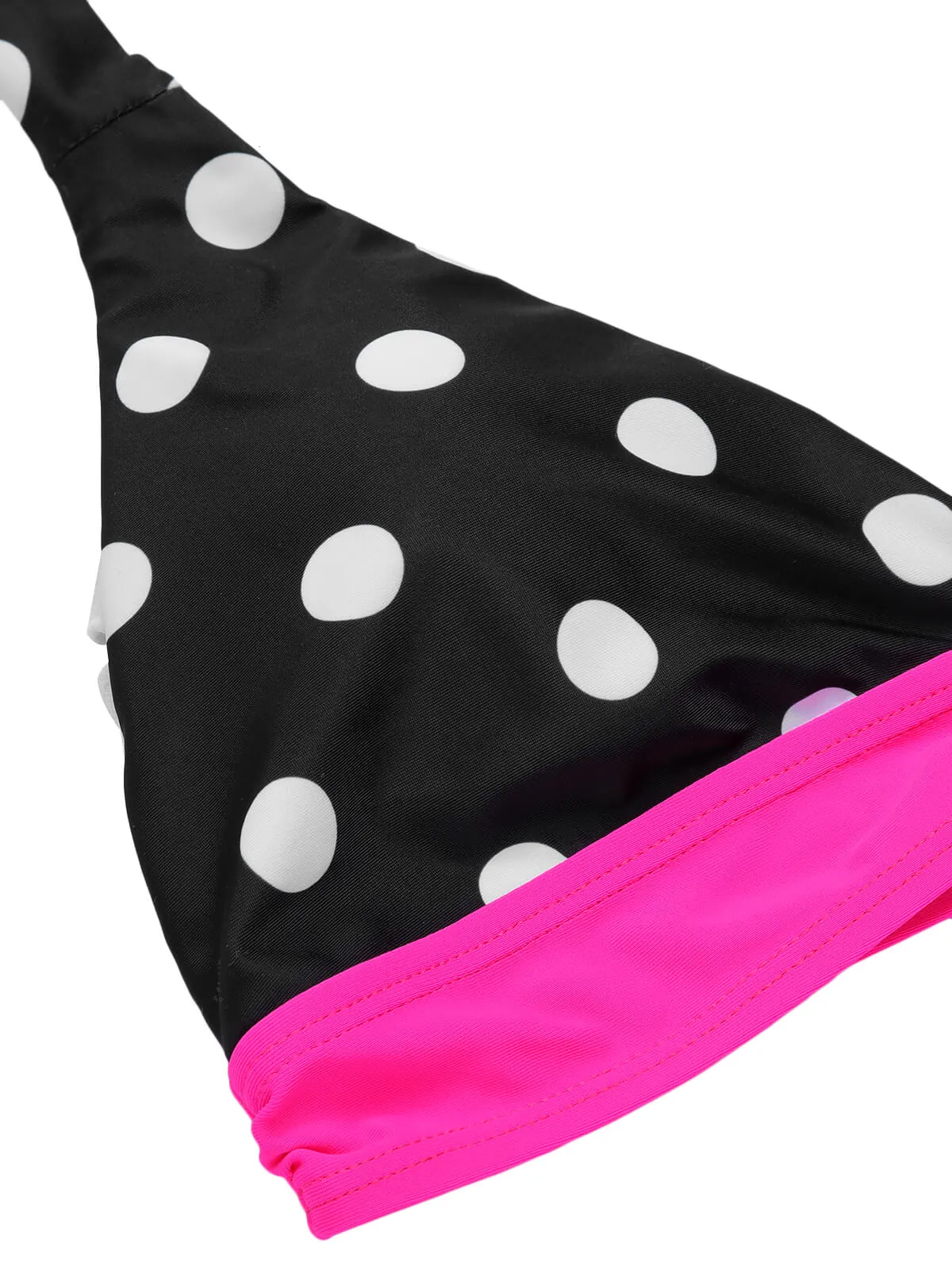 [Pre-Sale] Black & Rose Red 1940s Polka Dots Swimsuit