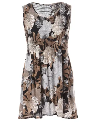 Reworked Floral Short Dress - S