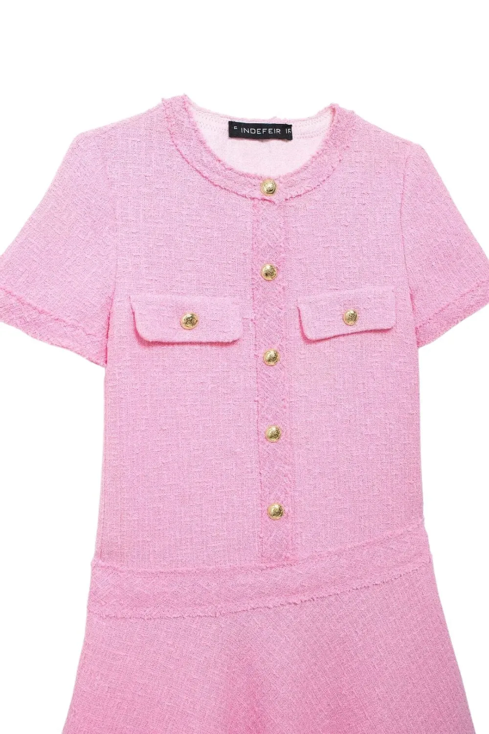 'Serenity' Minimalist Textured Short Dress (2 Color)