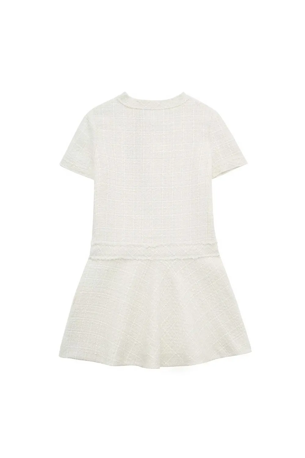 'Serenity' Minimalist Textured Short Dress (2 Color)