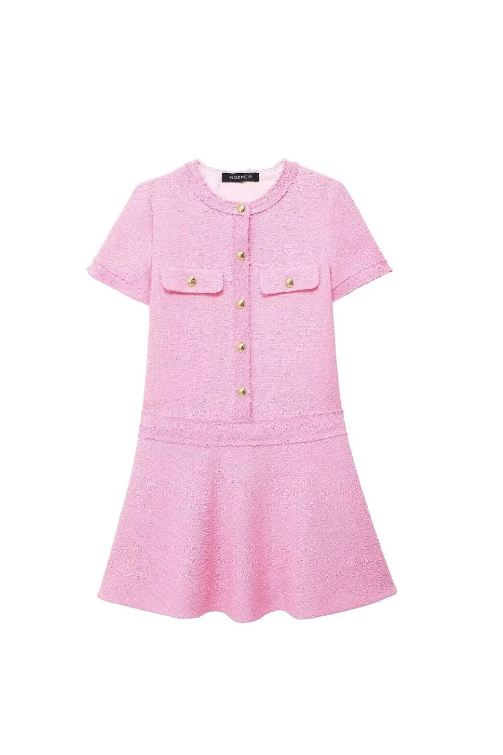 'Serenity' Minimalist Textured Short Dress (2 Color)