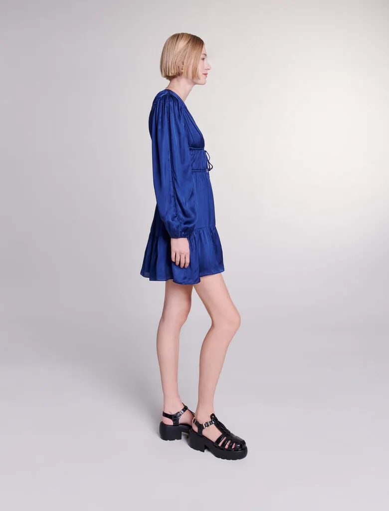Short Satin-Look Dress