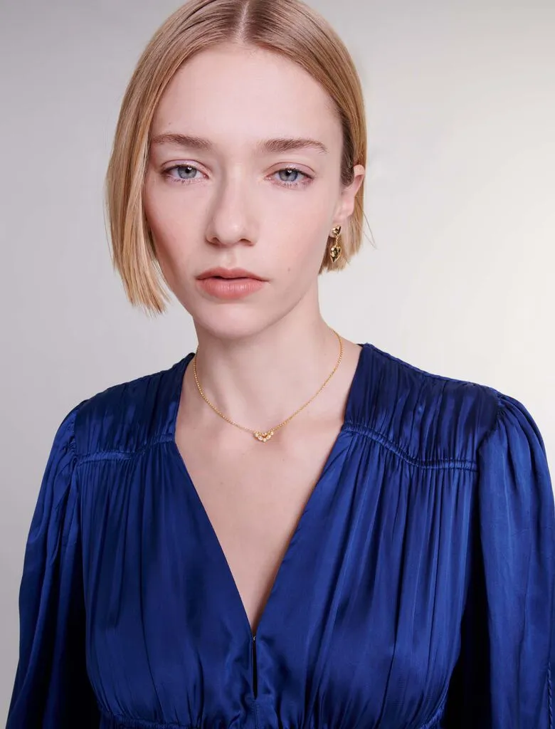 Short Satin-Look Dress