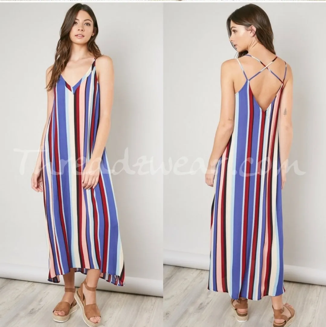 Striped Maxi Dress