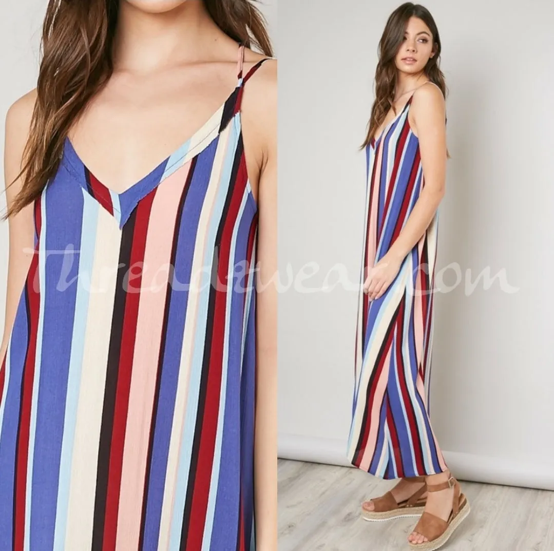 Striped Maxi Dress
