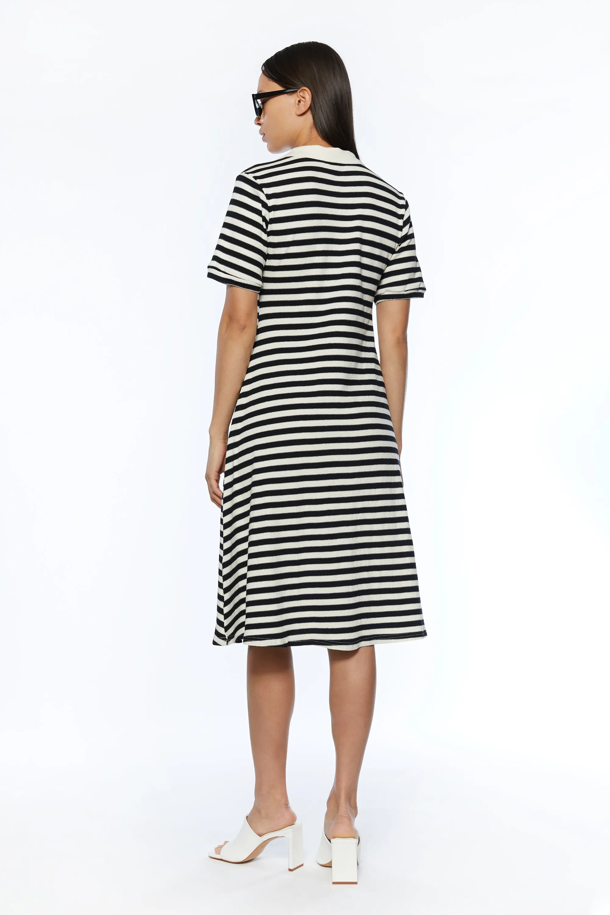 STRIPED POLO DRESS