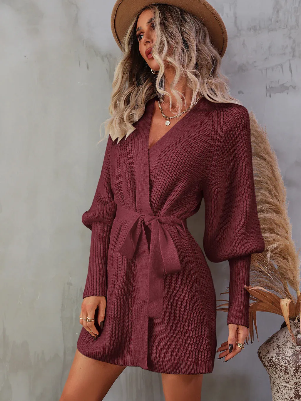 TastyHottie - STYLISH MEDIUM AND LONG CARDIGAN KNITTED SWEATER