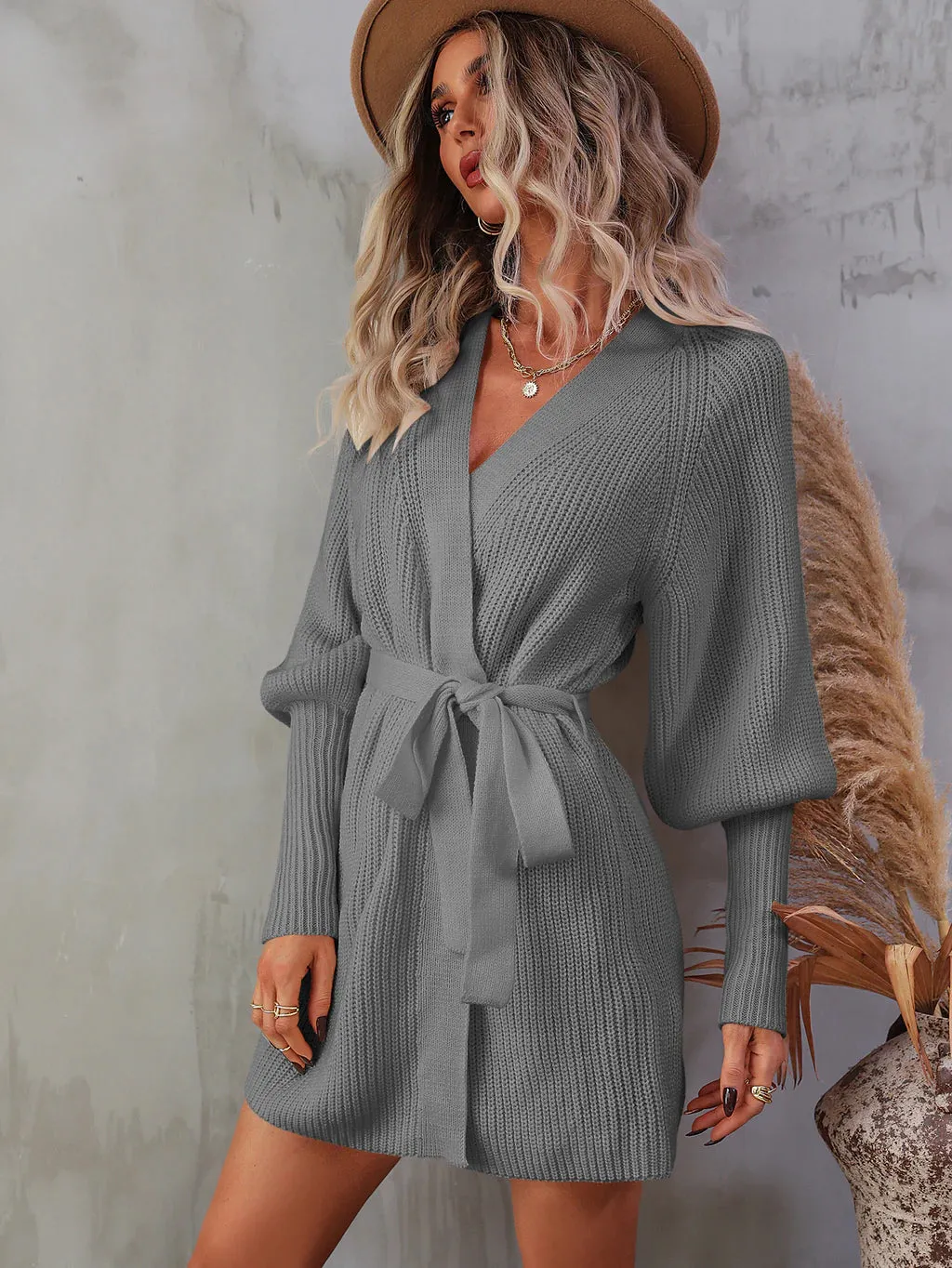 TastyHottie - STYLISH MEDIUM AND LONG CARDIGAN KNITTED SWEATER
