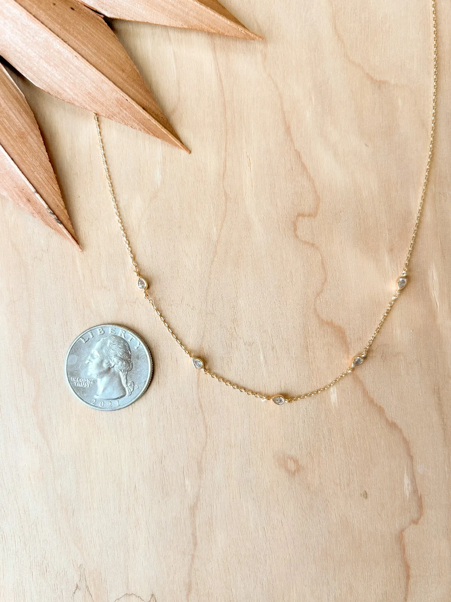 Teardrop Gems Necklace