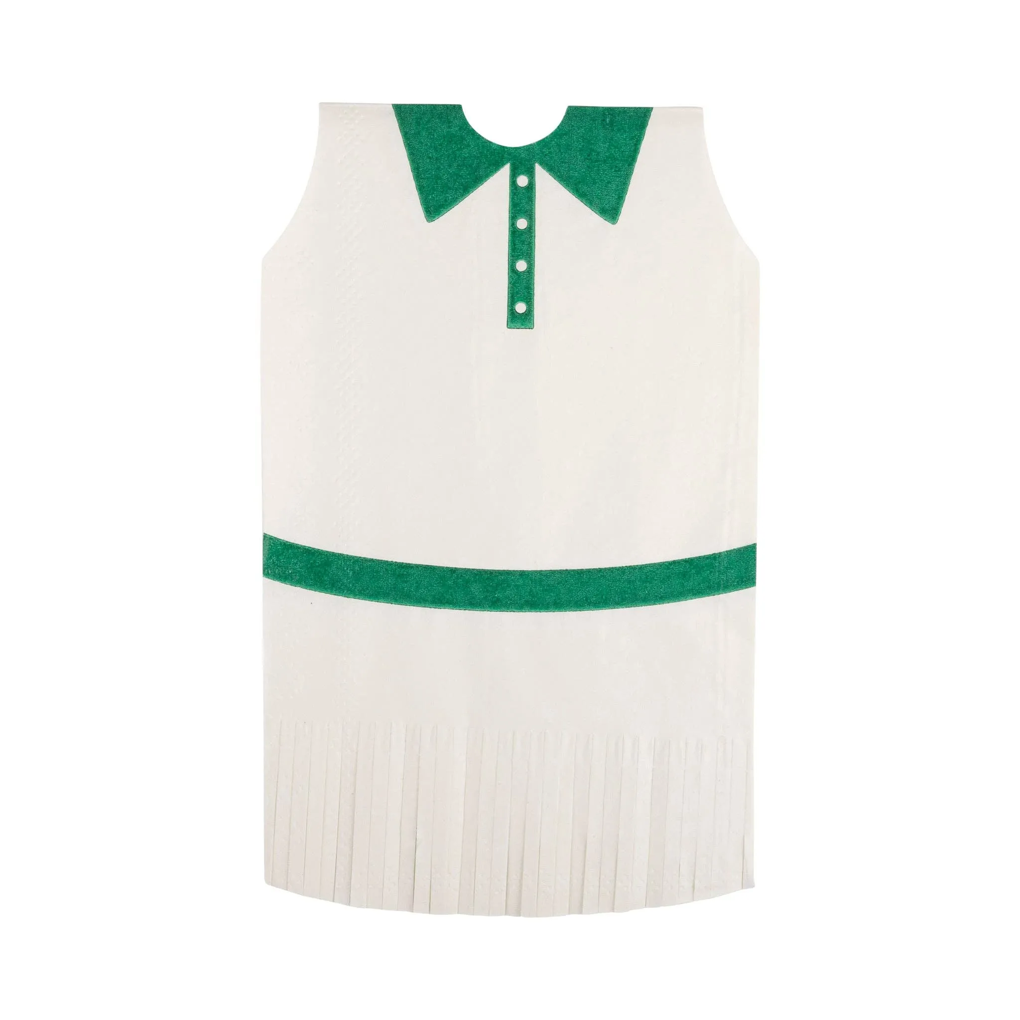 Tennis Dress Fringed Napkin Set 24pk.