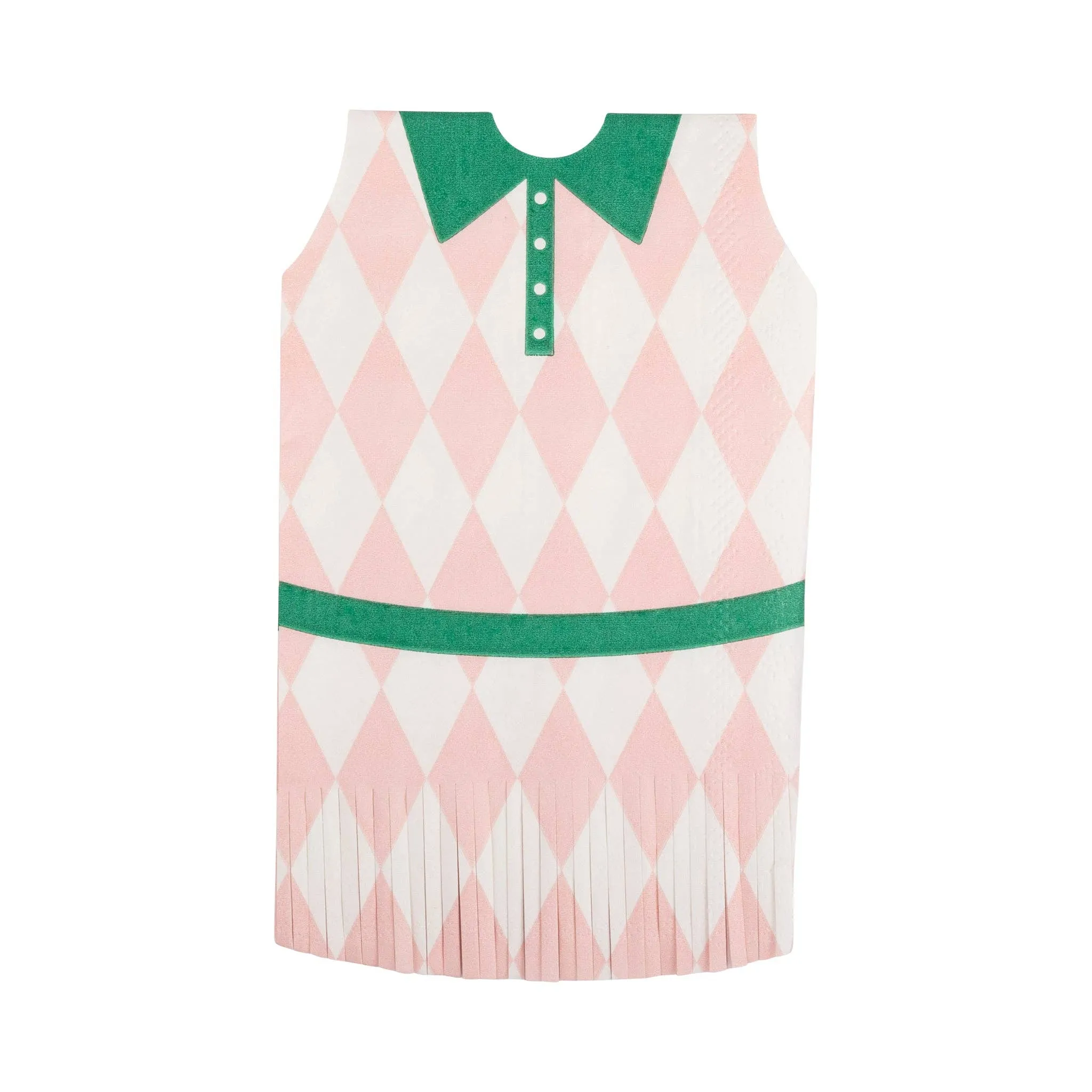 Tennis Dress Fringed Napkin Set 24pk.