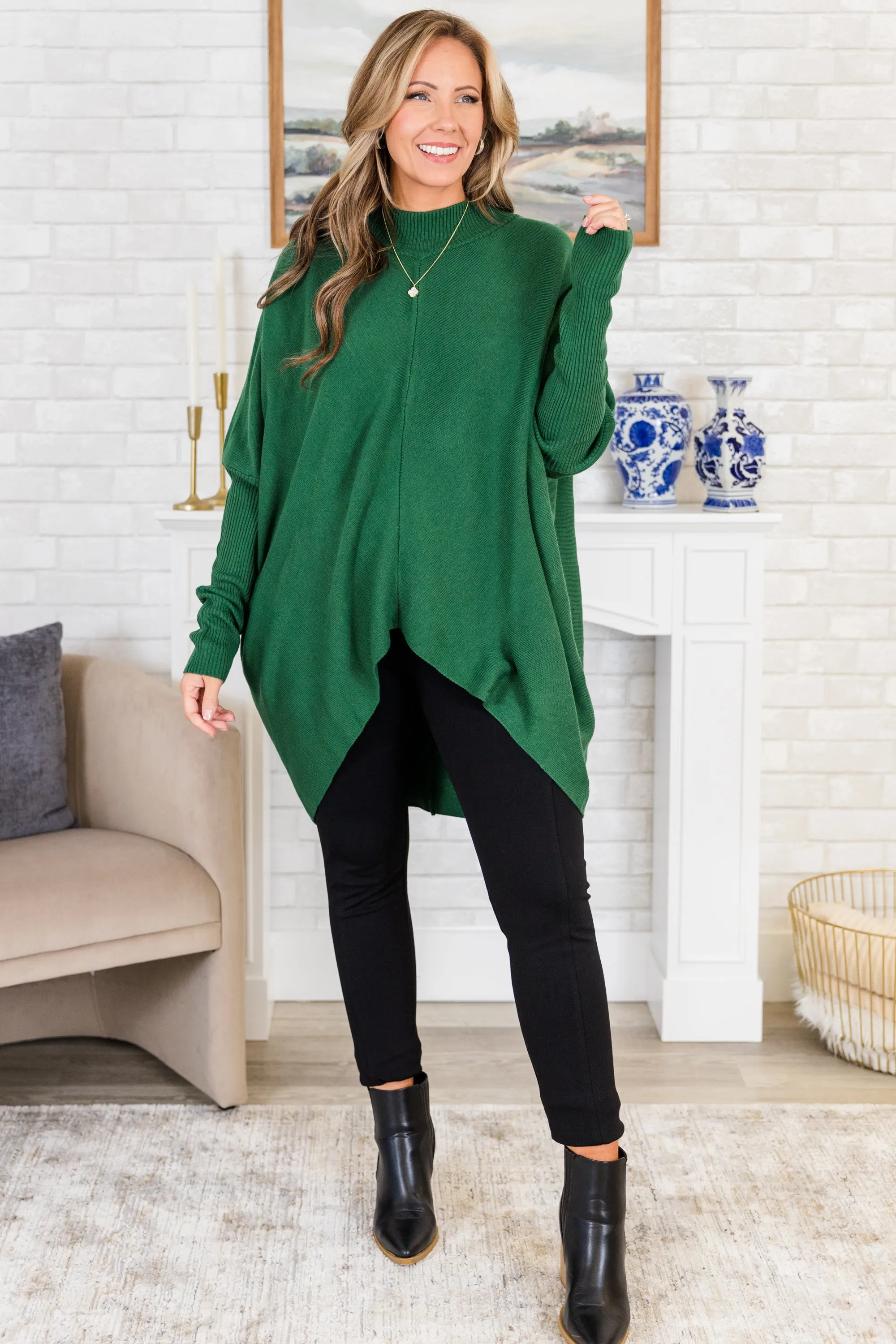 Thinking Of Us Tunic, Green