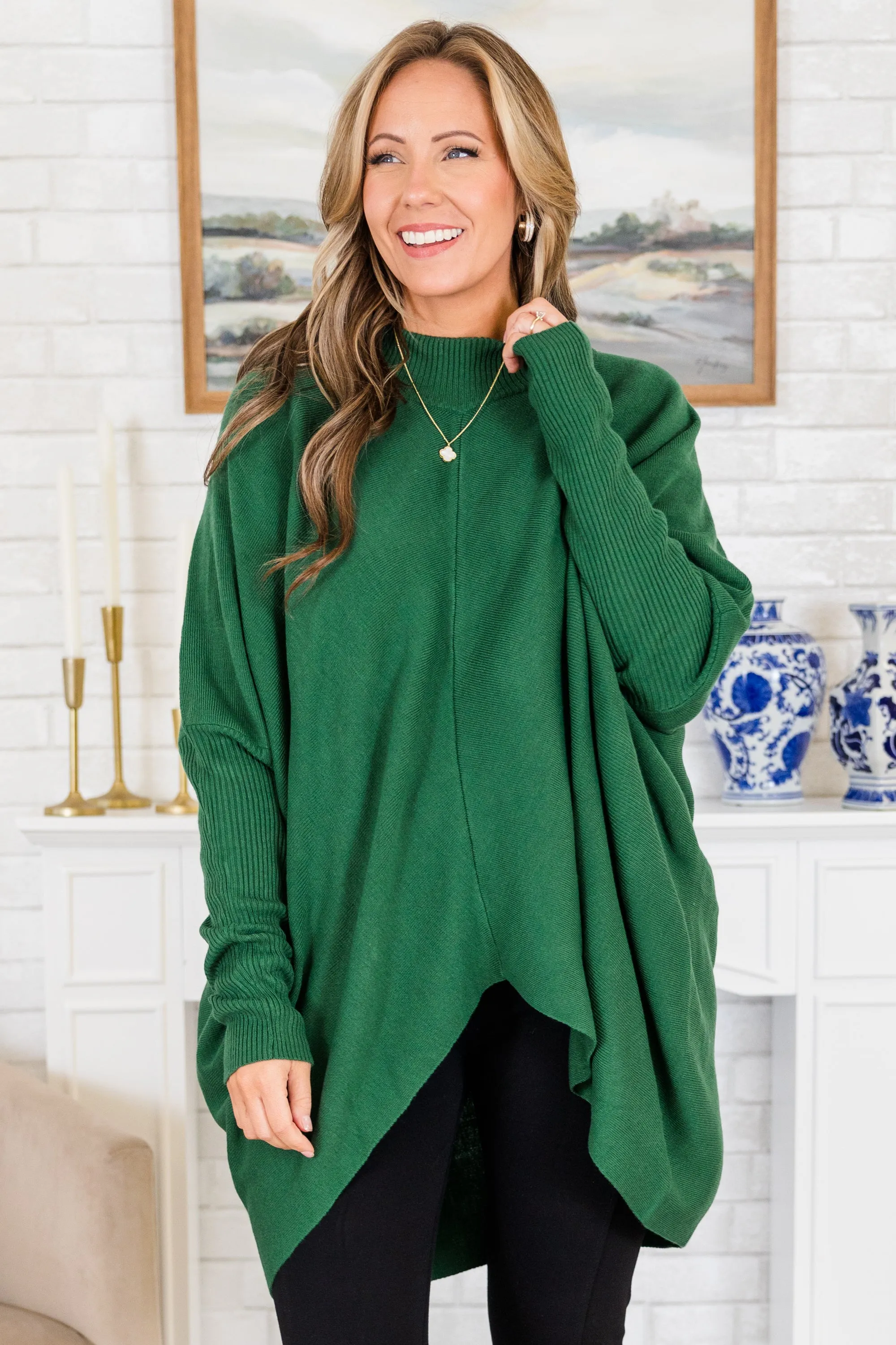 Thinking Of Us Tunic, Green