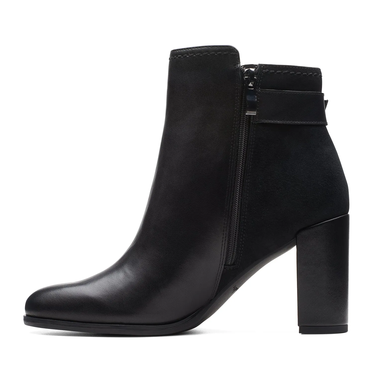 Womens - Freva 85 Buckle Black Leather